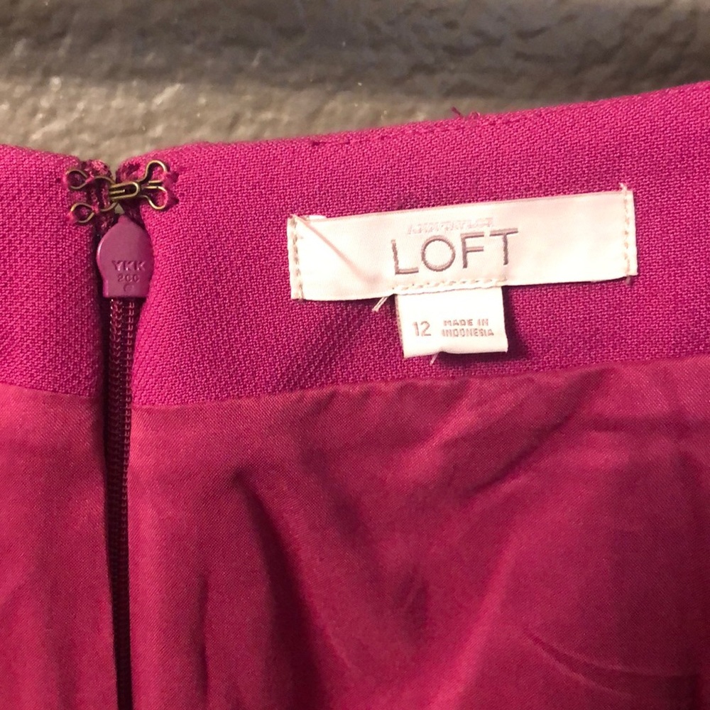 LOFT Hot Pink Mini Skirt - Picture 3 of 4